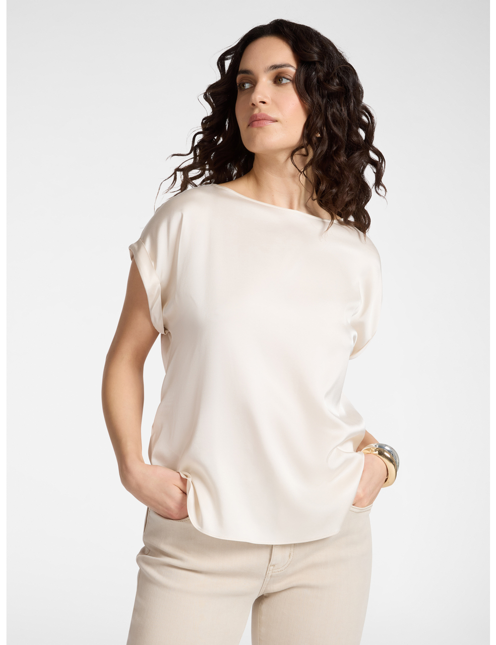 Elena Mirò - Blusa de satén