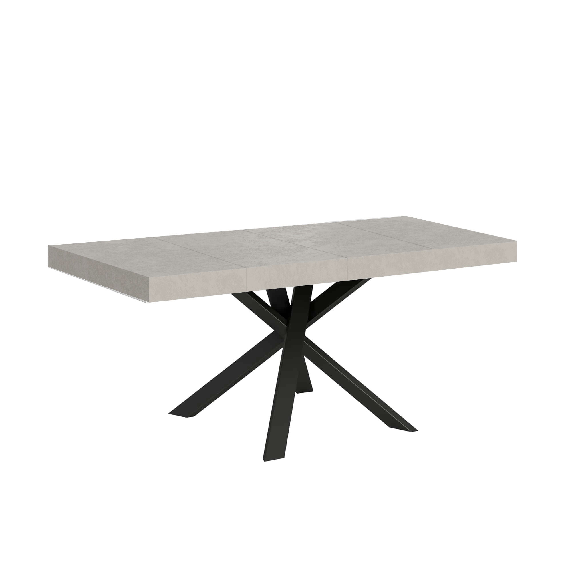 Mesa extensible 90/194x90 cm Clerk Premium patas antracita cachemir - Itamoby