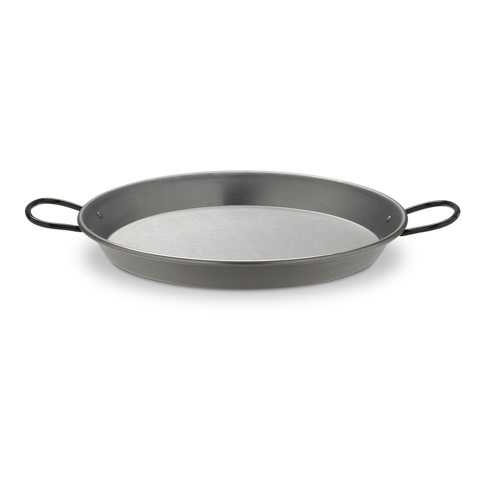 paellera de acero pulido para induccion y vitroceramica ø30cm (4 personas). vaello