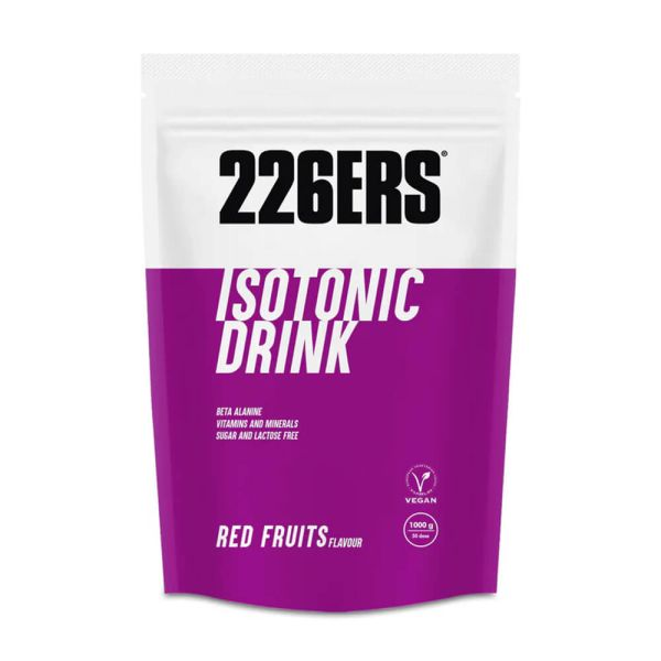 226ers Isotonic Drink 1 kg - Bebida Isotónica con Amilopectina, Sales Minerales y Vitaminas - Sin Azúcar, Sin Gluten y Vegano - Energía y Rehidratación para Deportistas de Resistencia