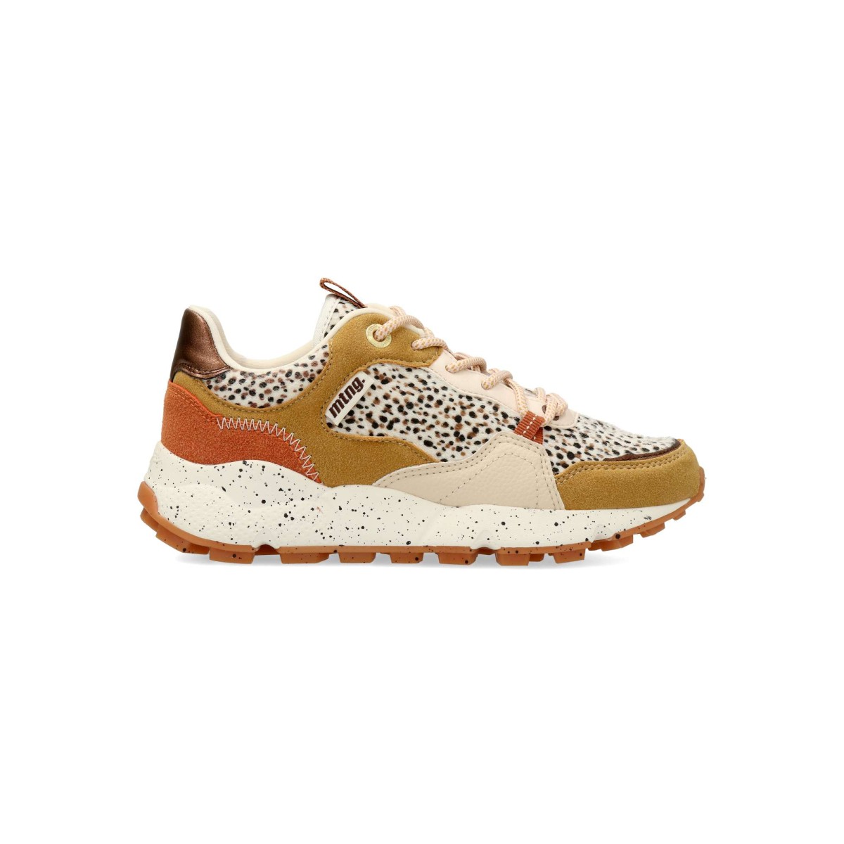 MTNG - Zapatillas deportivas Climb con estampado animal print para mujer, fabricadas en piel sintética y textil, suela de goma y plantilla acolchada Comfort Foam