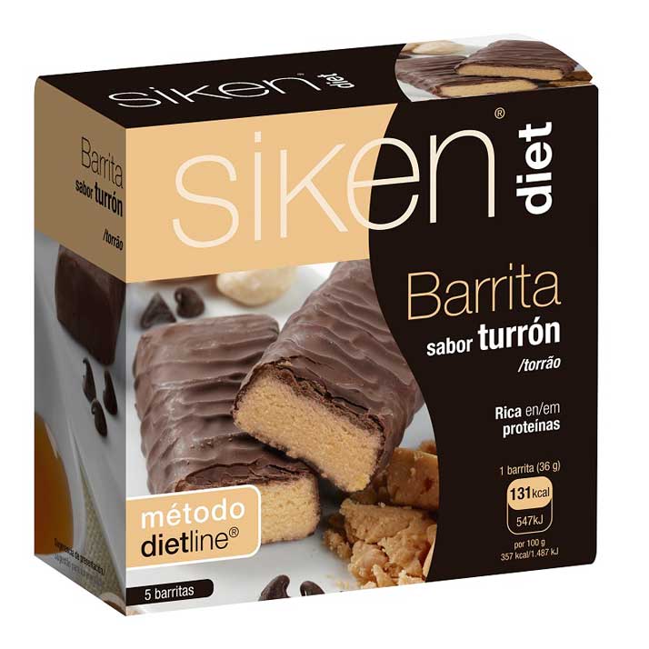 Barrita Dietética Siken Turron 5 Uds