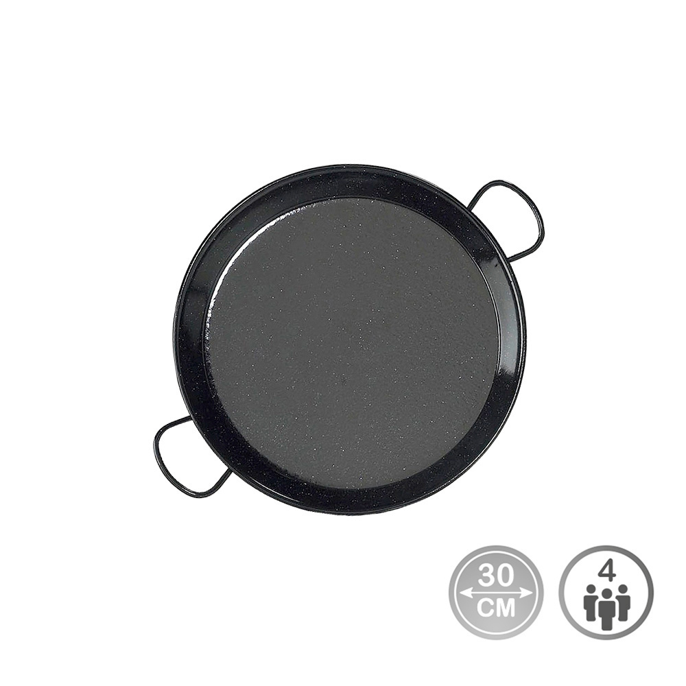 PAELLERA TRADICIONAL DE ACERO ESMALTADO Ø30 cm (4 PERSONAS)  VAELLO   - Envío desde España 24/48H