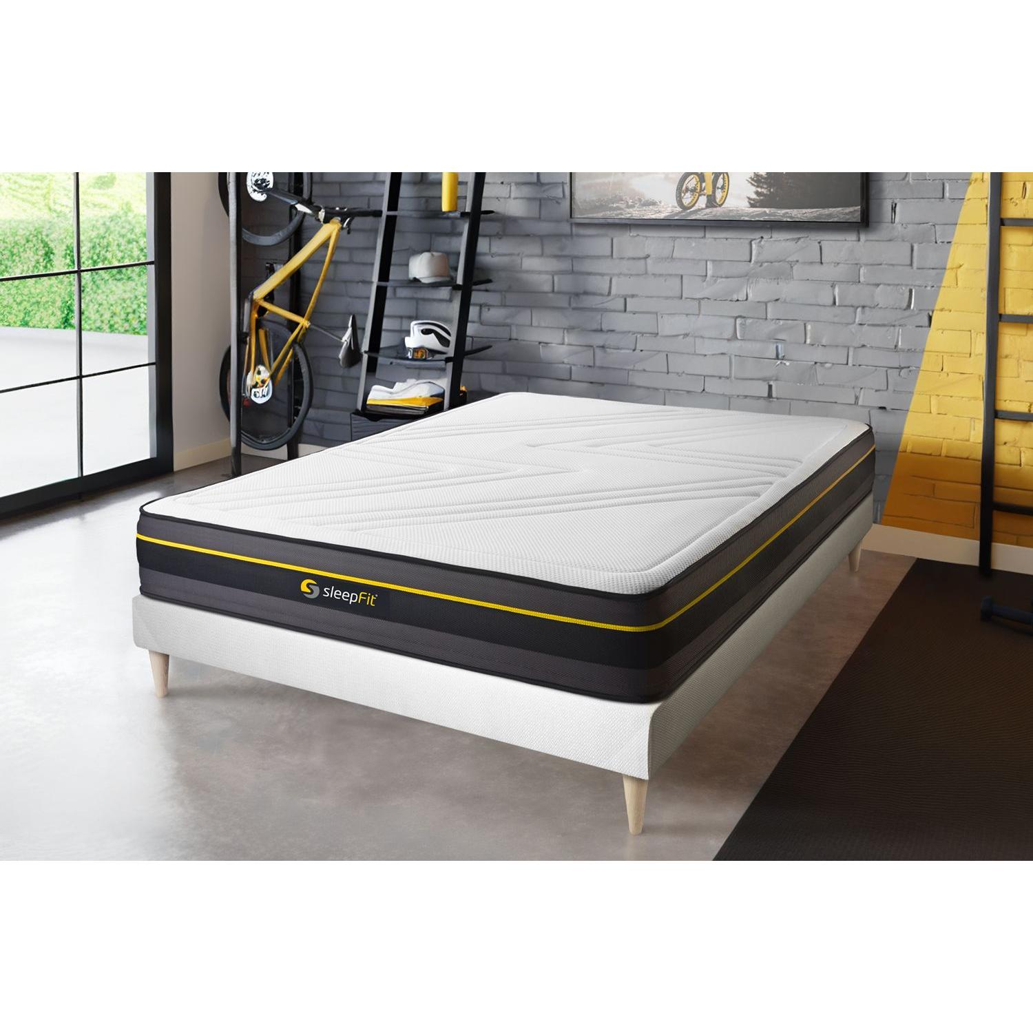 Pack colchón ACTIVE 120x190cm + Somier multiláminas, espuma viscoelástica , 5 zonas de confort
