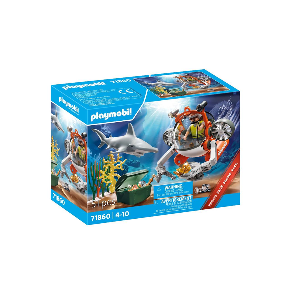 Búsqueda del tesoro con submarino Playmobil (71860)