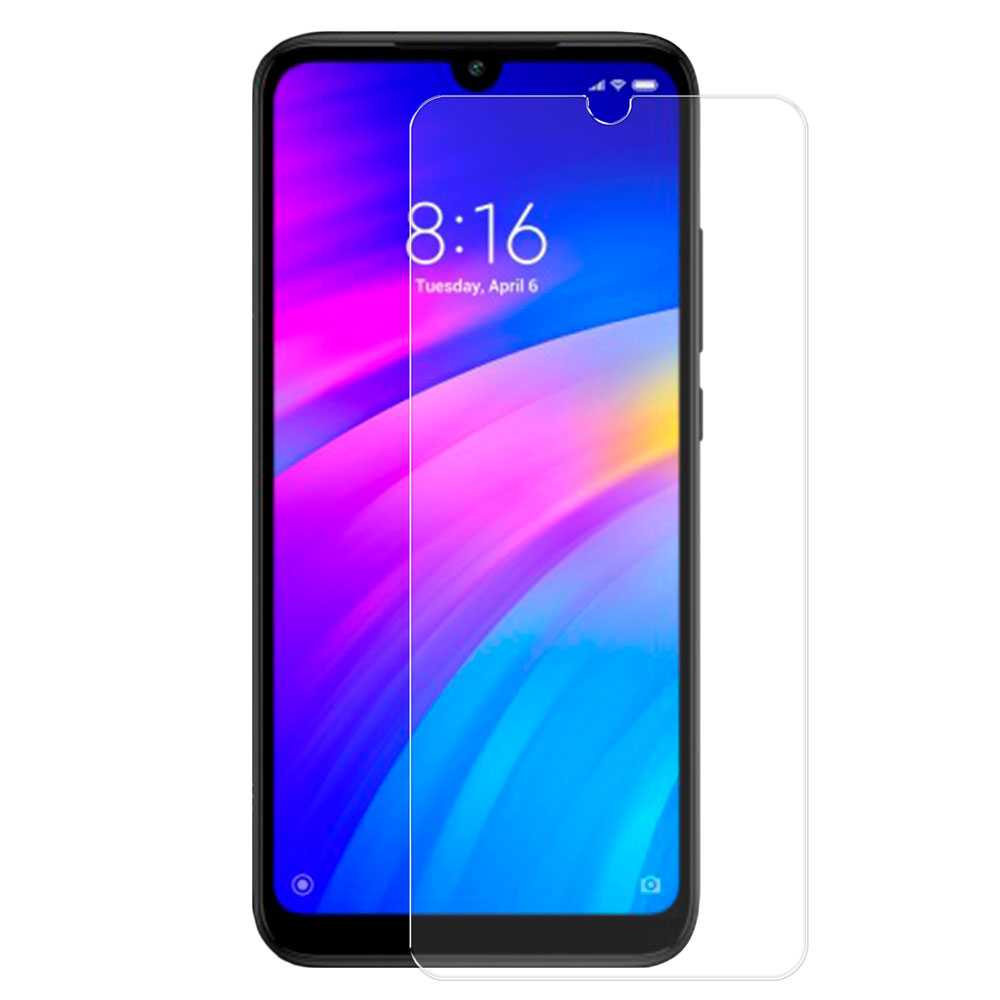 Ociodual Protector de Pantalla para Xiaomi Redmi 7 Cristal Templado Plano 9H 2.5D 0,3mm Premium Vidrio Anti Golpes Arañazos