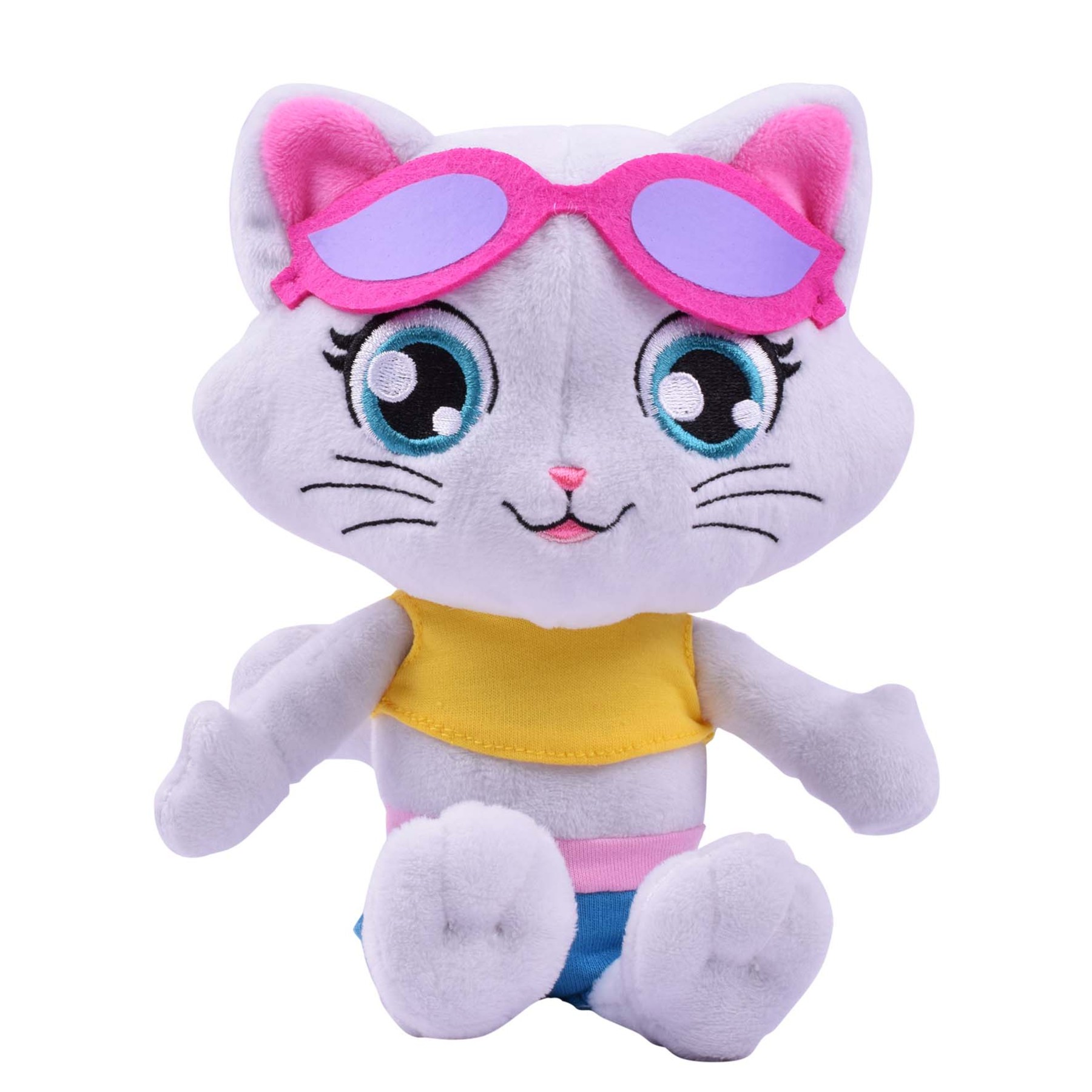 44CATS PELUCHE SOFT, ANIMALES GATO,4MODELO SURTIDOS ALEATORIOS CON SONIDO