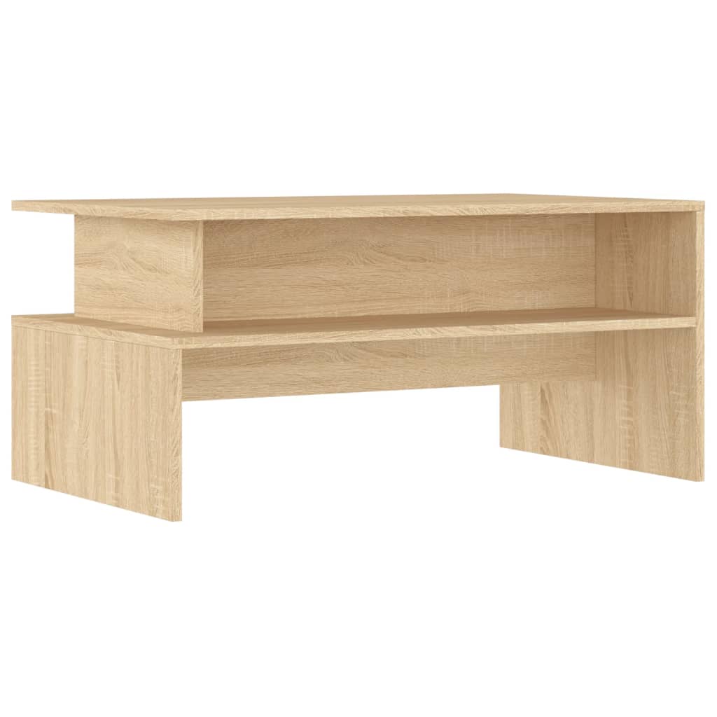 Vidaxl Mesa de Centro Madera de Ingeniería 90x55x42,5 Cm Blanco