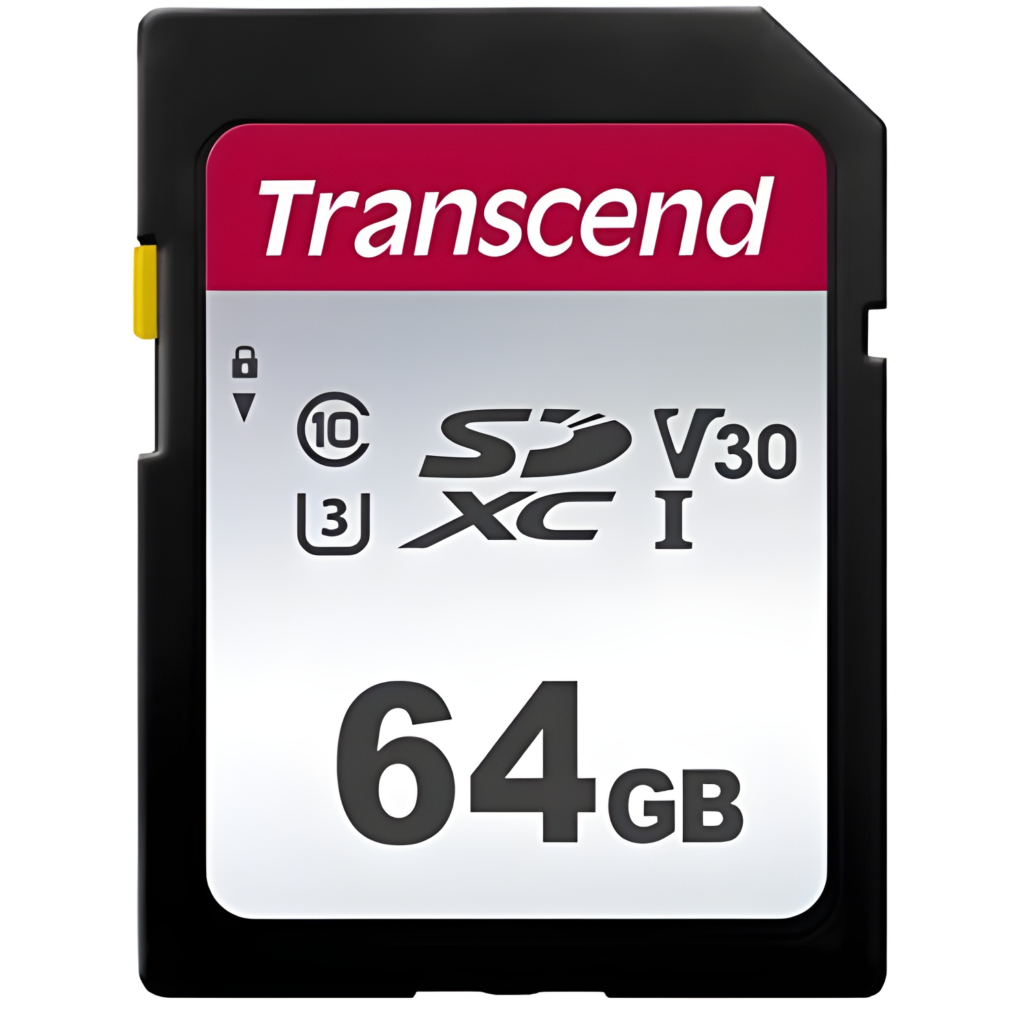 Transcend SDC300S-64 GB SDXC memory card, silver color