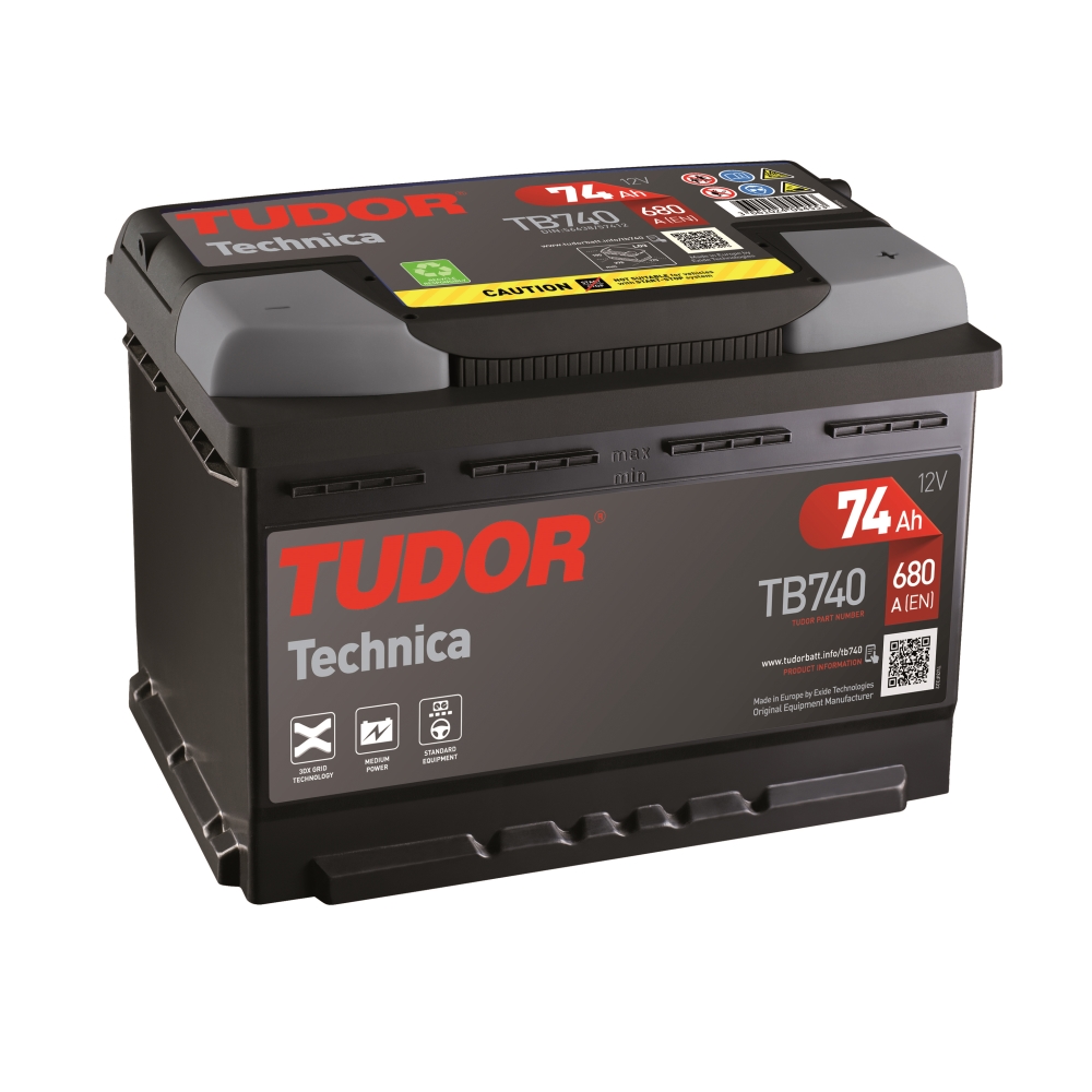 Tudor - Batería Tudor TB740 74.0 H6 - Alta Capacidad