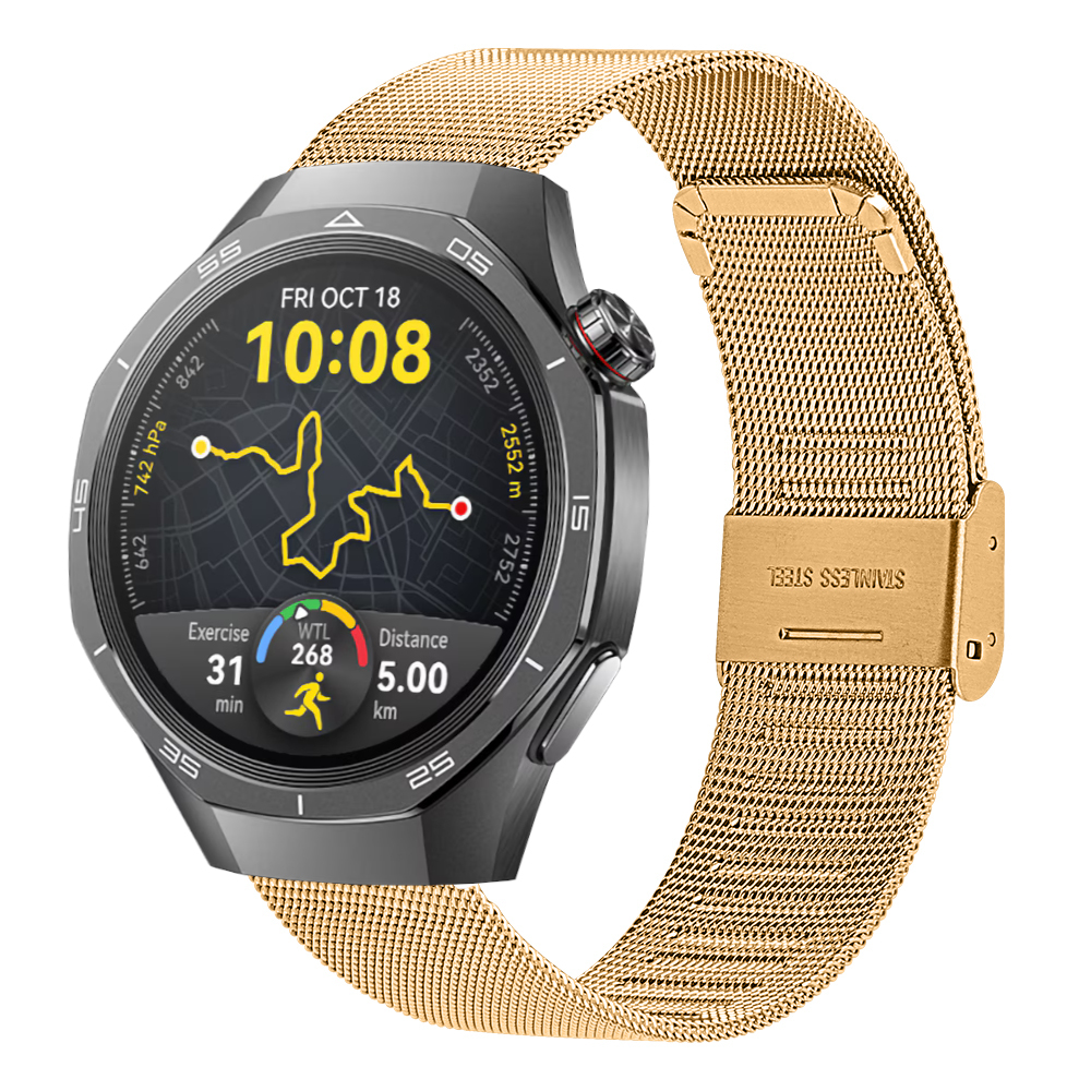 Correa Milanesa para Huawei Watch GT 5 - 46mm / GT 5 - 46mm / GT 4 - 46mm / Amazfit GTR 4 / Bip 5 / Garmin Vivoactive 4, Pulsera Estilo Italiano Ancho 22mm