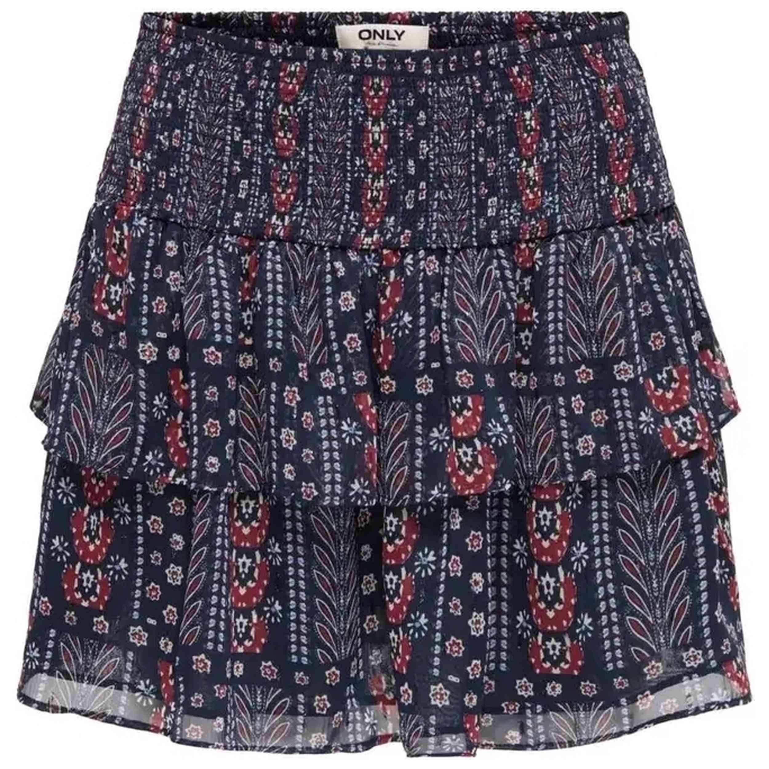 Falda Only modelo Onldua Myrilla Life Mini Skirt en color Marino