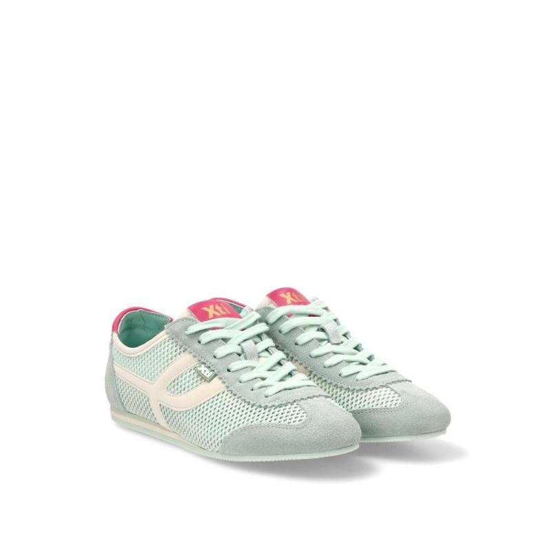 Zapatillas Casual Xti - Mujer - Suela Plana - Modelo 145229 - Color Aguamar