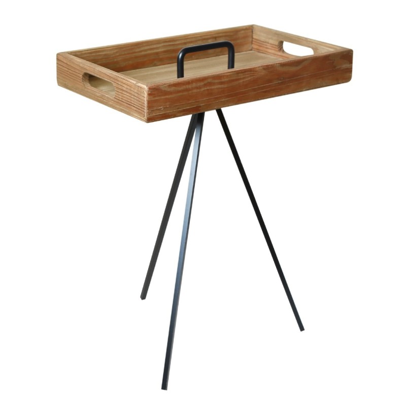 Signes Grimalt By SIGRIS Bandeja con Patas Marrón de Madera 58*35*45cm Bandeja 25665