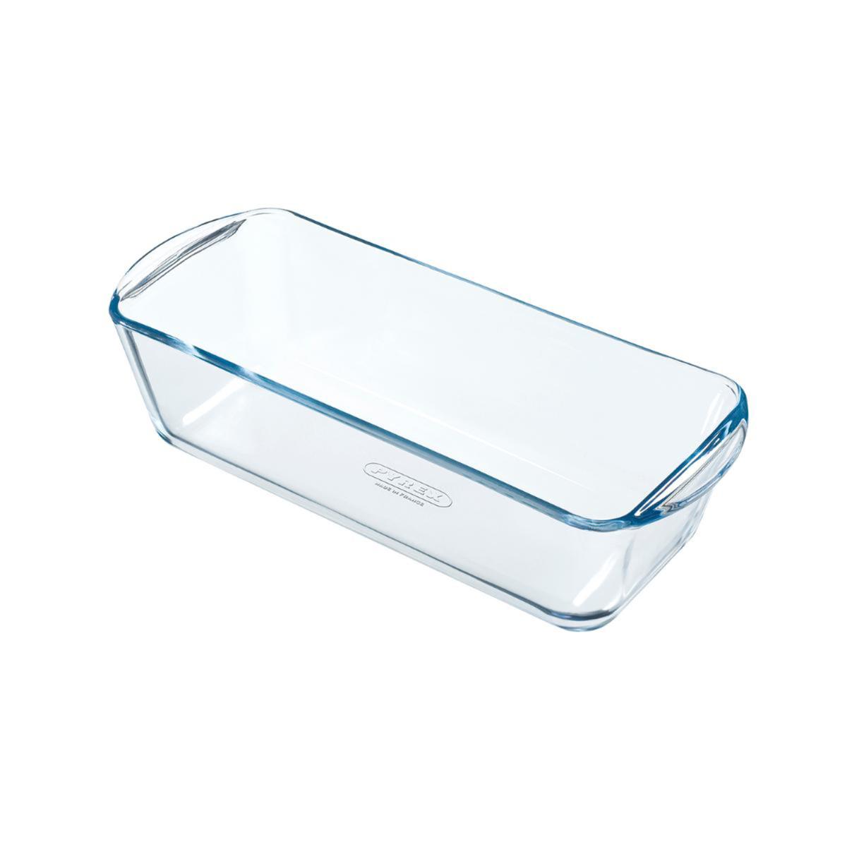 PYREX® COOK&ENJOY Molde Plumcake Horno Boro 28x11x8CM Transparente Brillo Fabricado en Francia Resistente a rayaduras