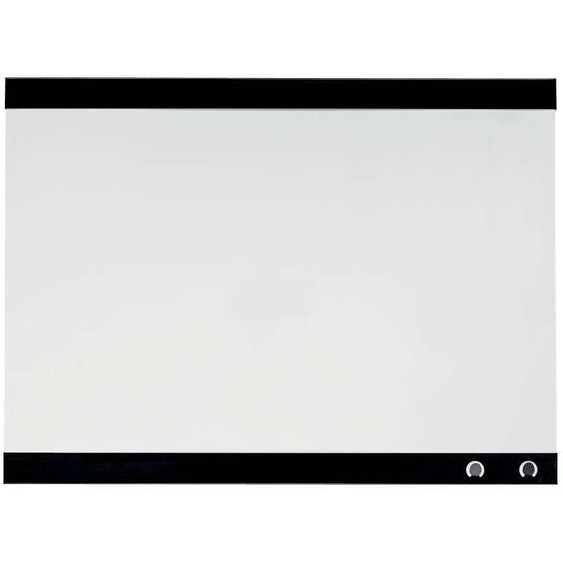 Nobo pizarra blanca magnetica pequeña con clip para notas 430x580mm - diseño sin marco - funciones de gancho - color blanco