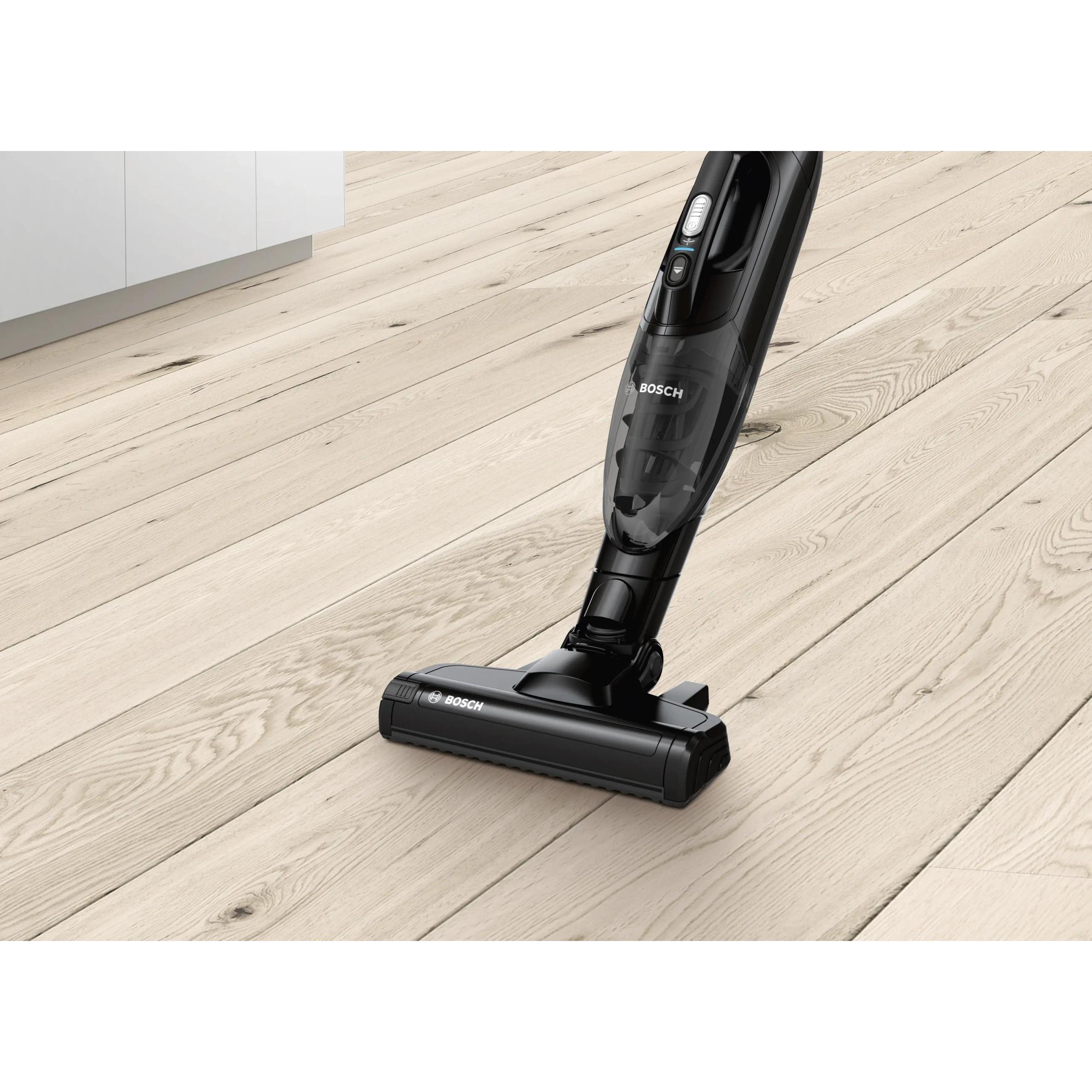 Bosch - Aspiradora sin cable 2 en 1 BCHF220B ciclónica de 18 V, 44 min autonomía y 2 niveles de succión para hogar, negro