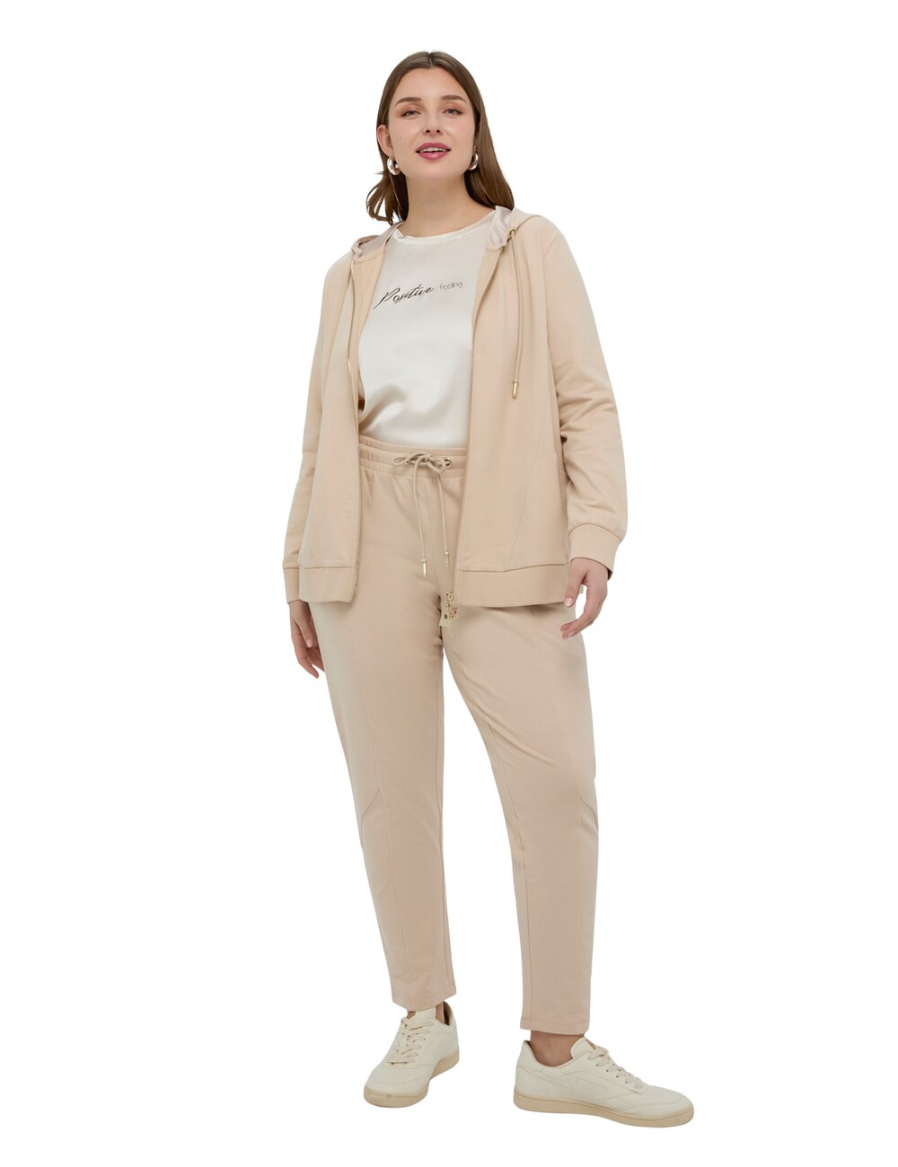 Fiorella Rubino - Pantalones joggers de felpa con cordón