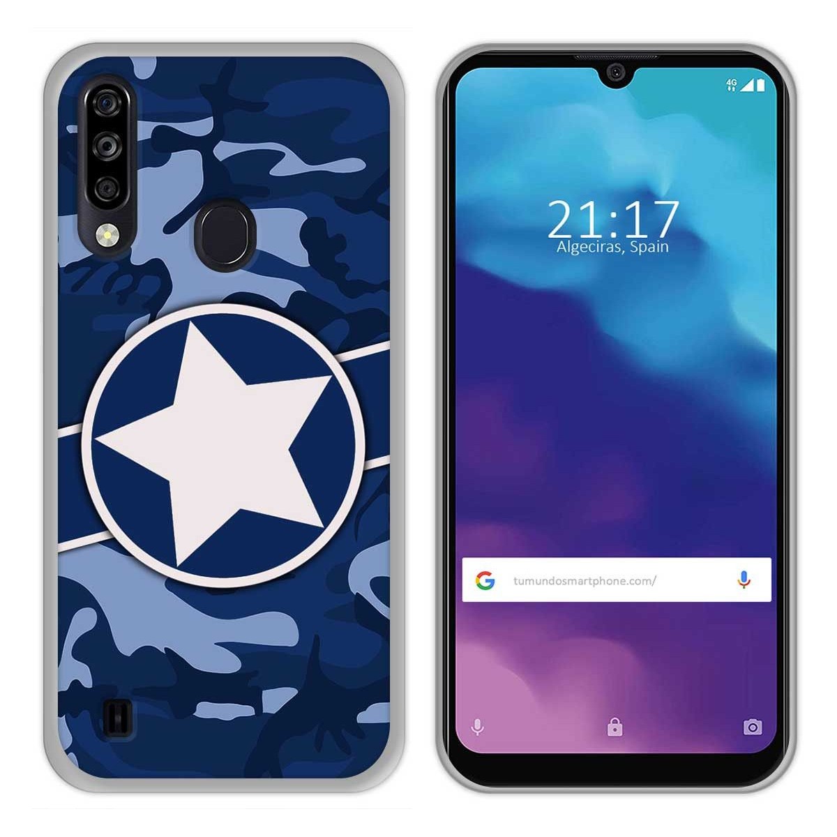 Tumundosmartphone Funda Gel Tpu para ZTE Blade A7 2020 diseño Camuflaje 03 Dibujos