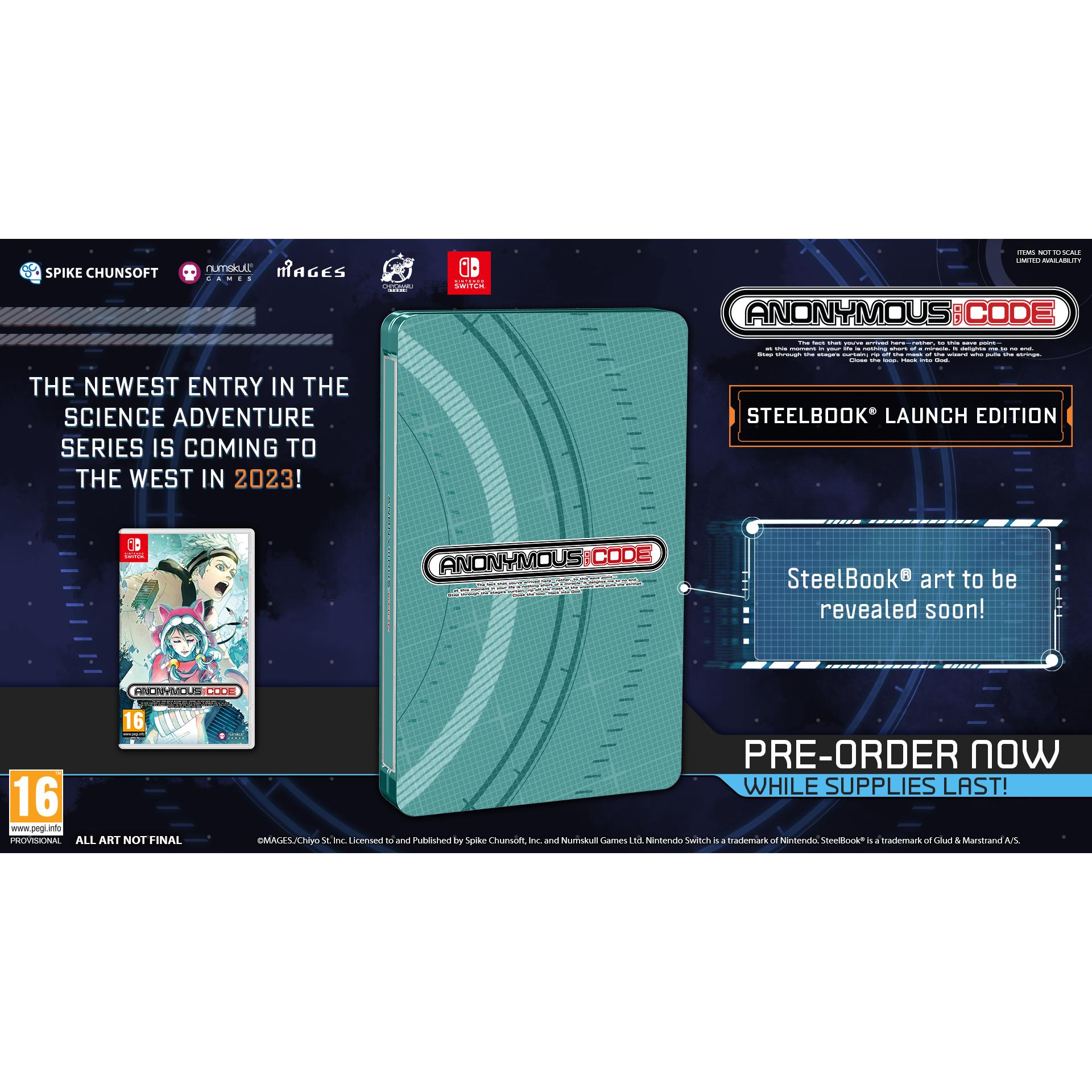 Anonymous Code SteelBook Launch Edition - Switch - Nuevo precintado - PAL España