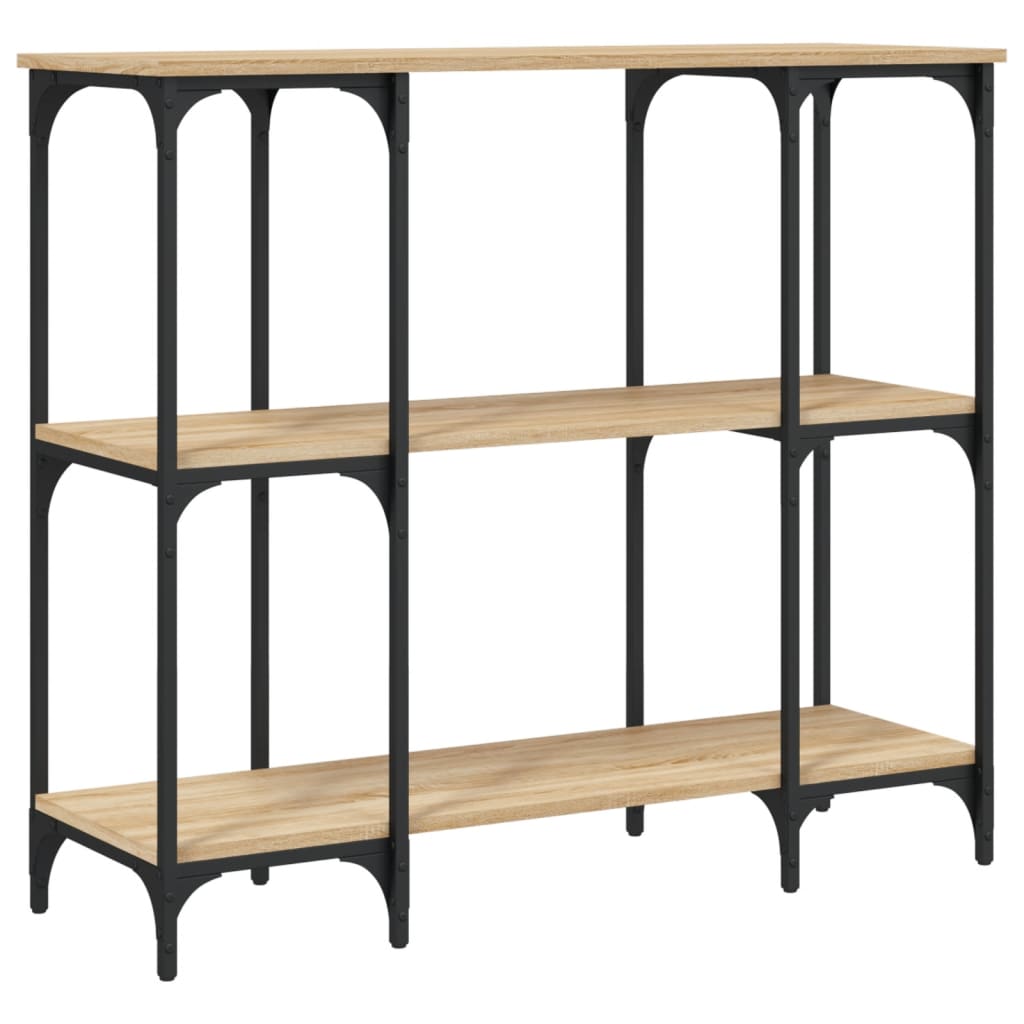 Vidaxl Mesa Consola Madera de Ingeniería 102x35x90 Cm Negro