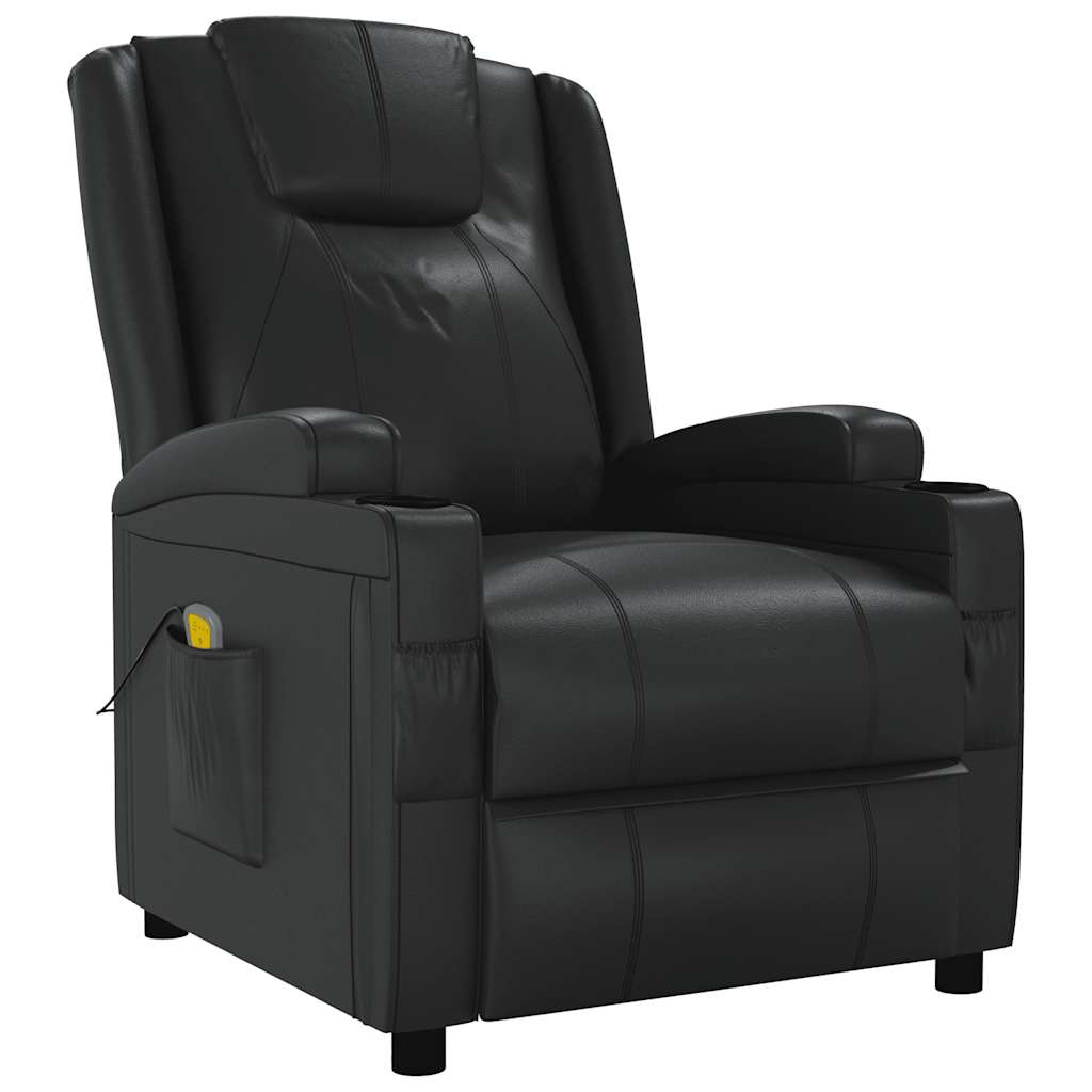 vidaXL Sillón de masaje de cuero sintético Multicolor