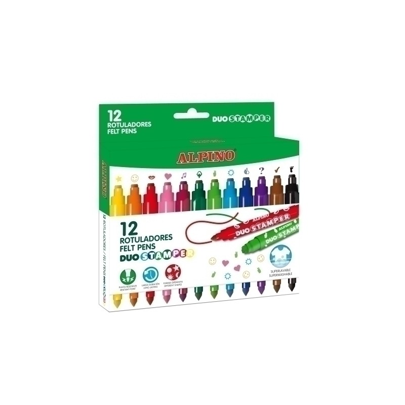 Alpino - Duo rotulador Fuerte Colores surtidos 12 pieza(s) AR001059