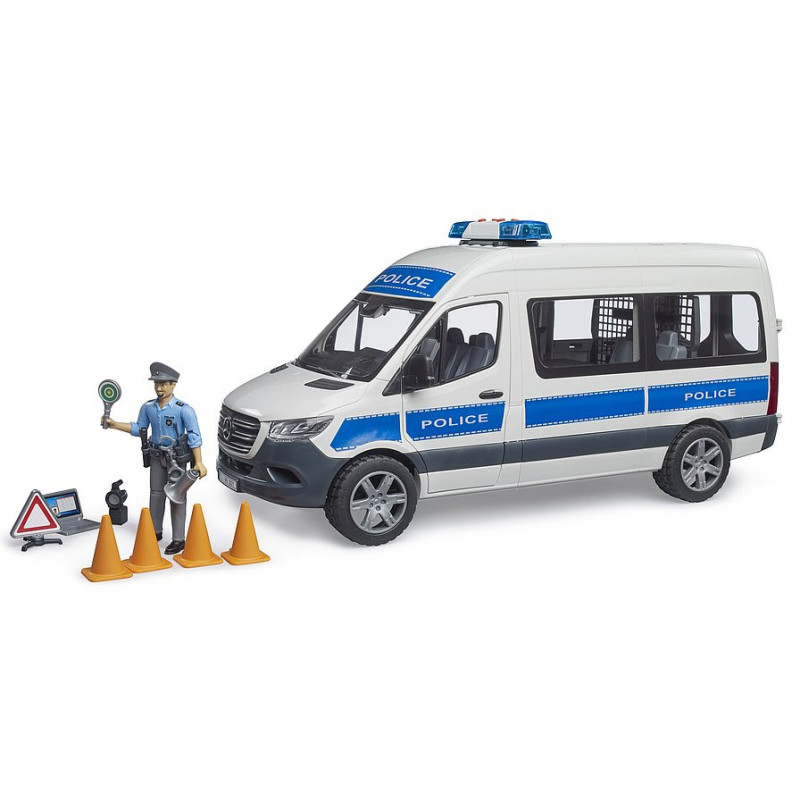 Bruder Policial MB Sprinter Color Azul con Equipamiento