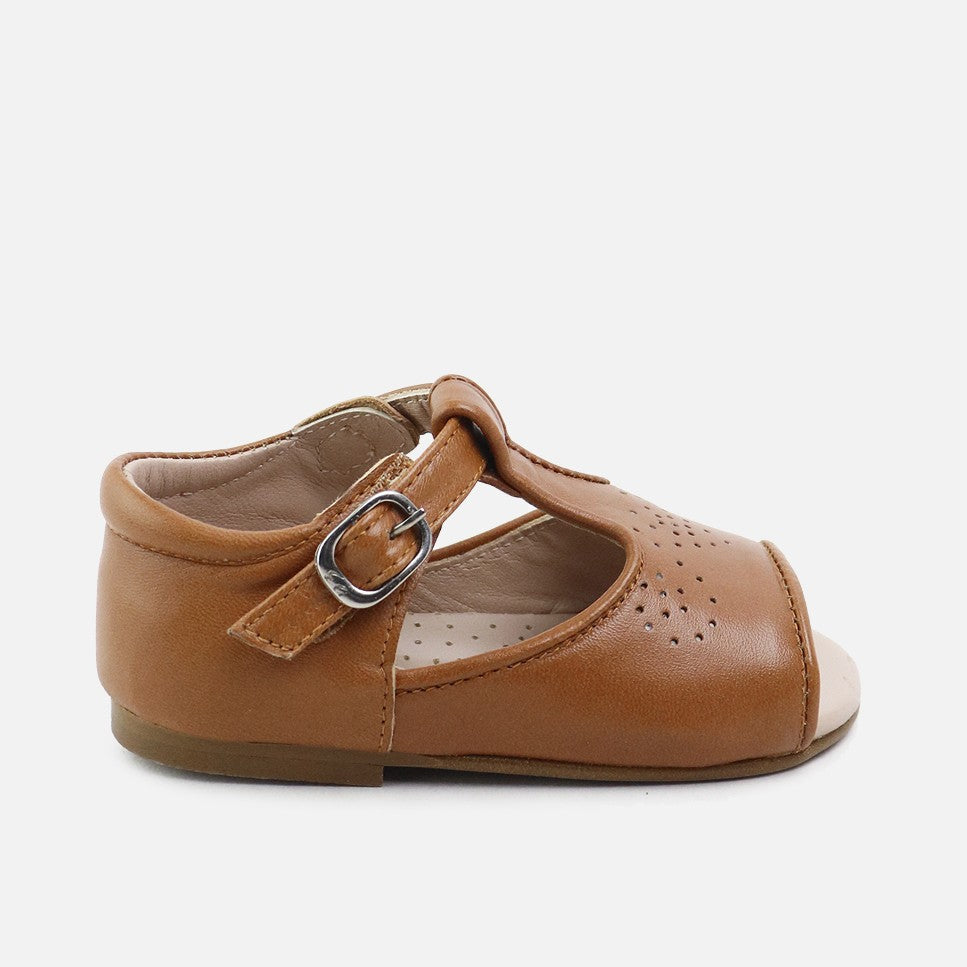 Sandalias Picadas Cognac Primeros Pasos Cucada | Eli 1957