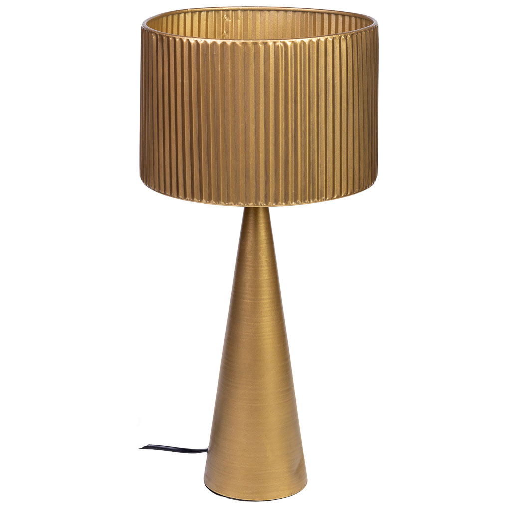 Wonderlust Deco - Lámpara de mesa de metal 24x24x49.5h cm Dorado 24x24x49.5h cm