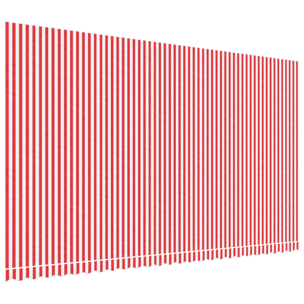 Vidaxl Tela de Repuesto para Toldo 6x3,5 M Color Azul y Blanco Protección Rayos UV Terraza Patio Exterior Jardín