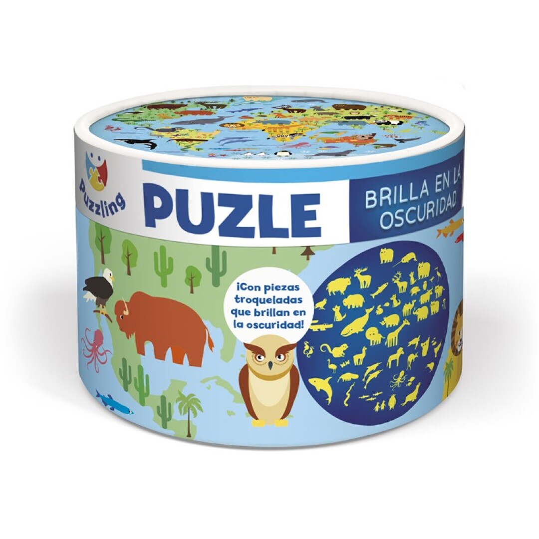 Puzzling - PUZZLES XL PROGRESIVOS DE MUNDO ANIMAL, LA CIUDAD Y NÚMEROS DE IMAGILAND - CON PIEZAS TROQUELADAS QUE BRILLAN EN LA OSCURIDAD - DE 5 A 8 AÑOS