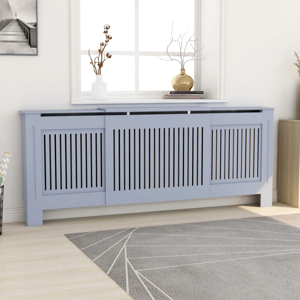 Cubierta para Radiador Estante Armario de Calentador Calefacción MDF Color Marrón,  Blanco,  Gris y mas