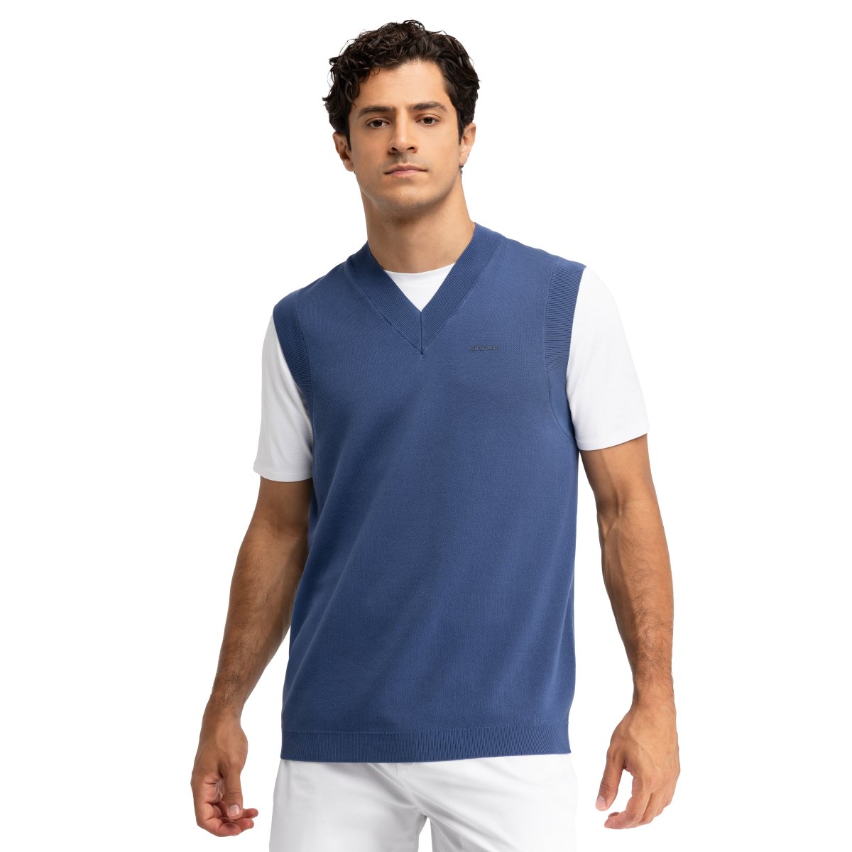 SIROKO - Chaleco de punto de Tenis Siroko Serve Blue_