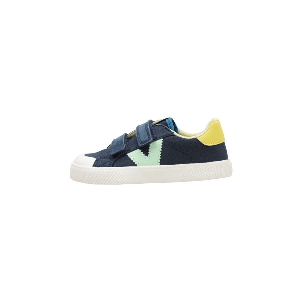 victoria OLIVER BAREFOOT LONA Deportivas Con Velcro Niño Azul