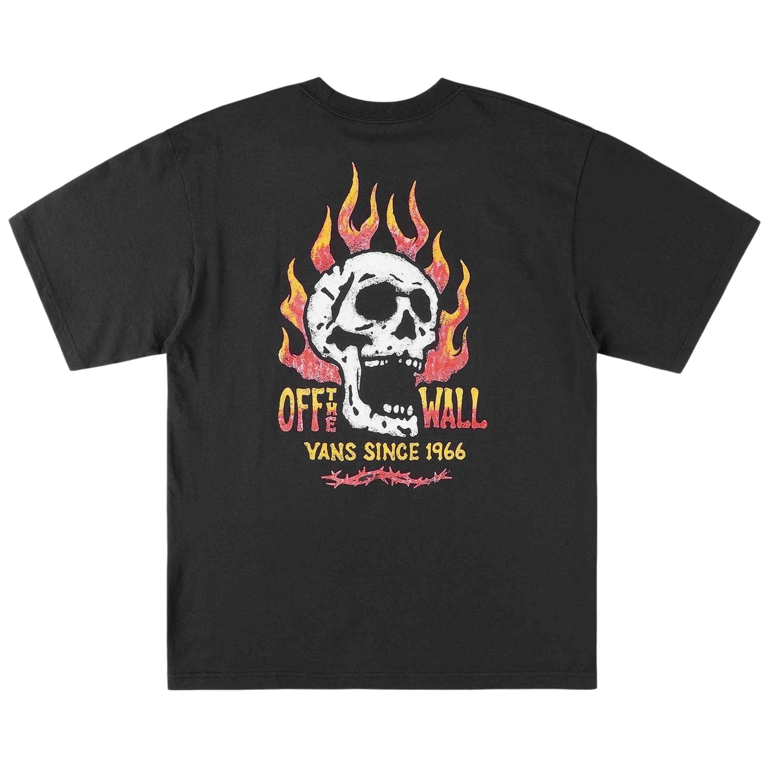 Camiseta Vans modelo Off The Wall Fever Ss Tee Black en color Negro