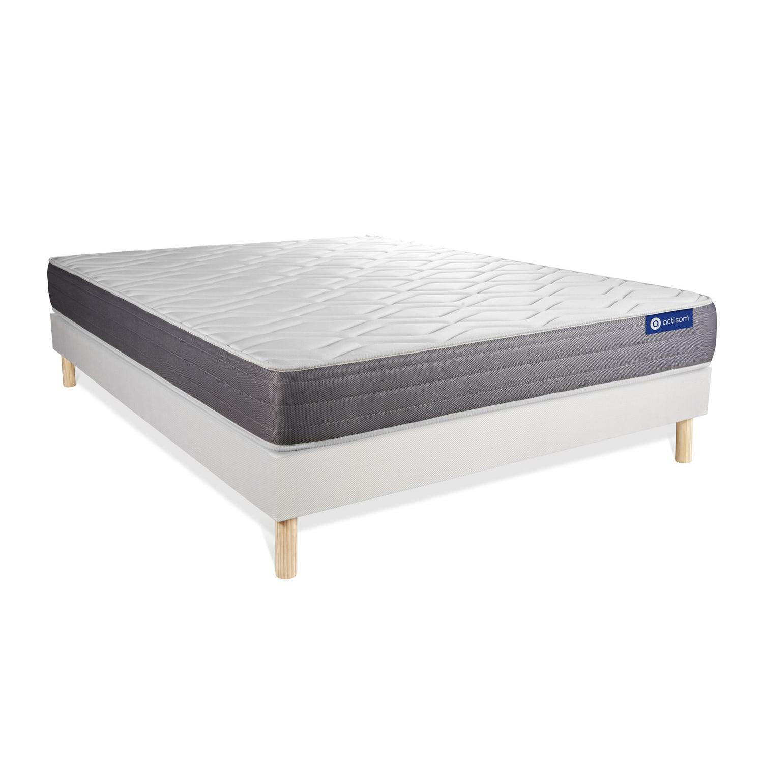 Pack colchón Actilatex dream 140x190cm + Somier multiláminas, Látex y espuma viscoelástica, 5 zonas de confort