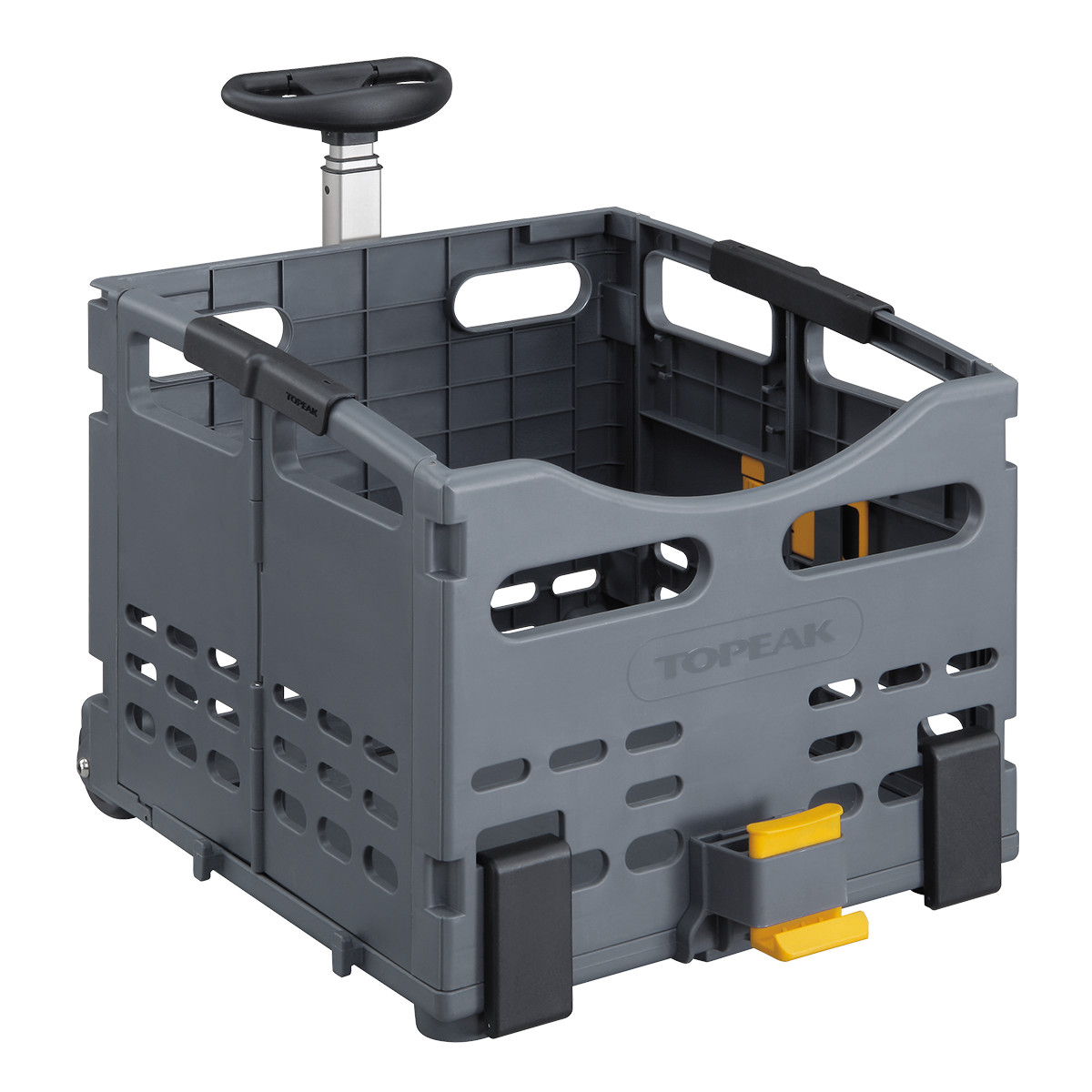 TOPEAK Cesta Trasera Plegable para Bicicleta de Aluminio/Plástico (Trolleytote Folding MTX Basket Rear)
