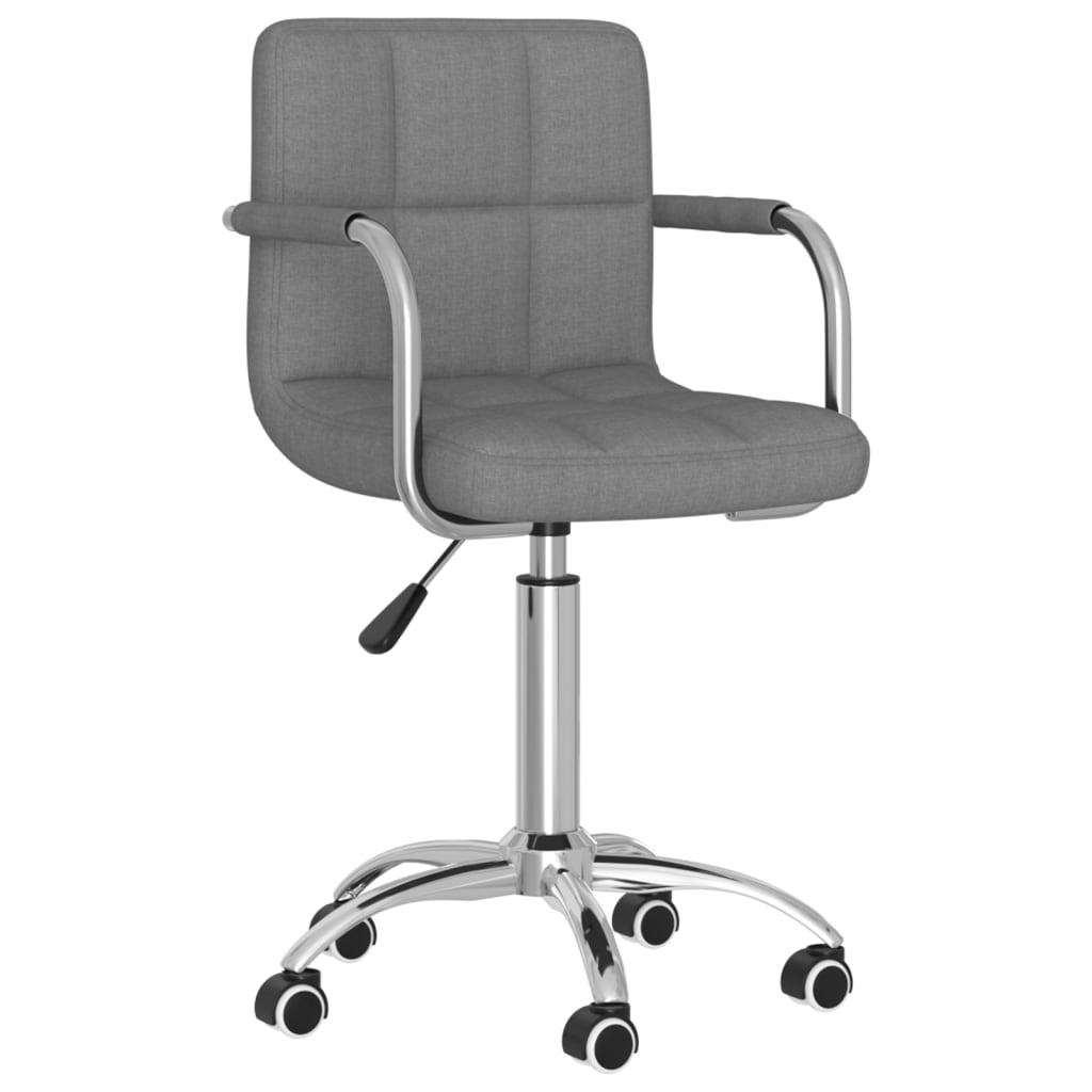 vidaXL Silla de comedor giratoria tela en color Gris claro/Crema/Taupé y más | cómodas modernas ergonómicas para comedor cocina salón hogar