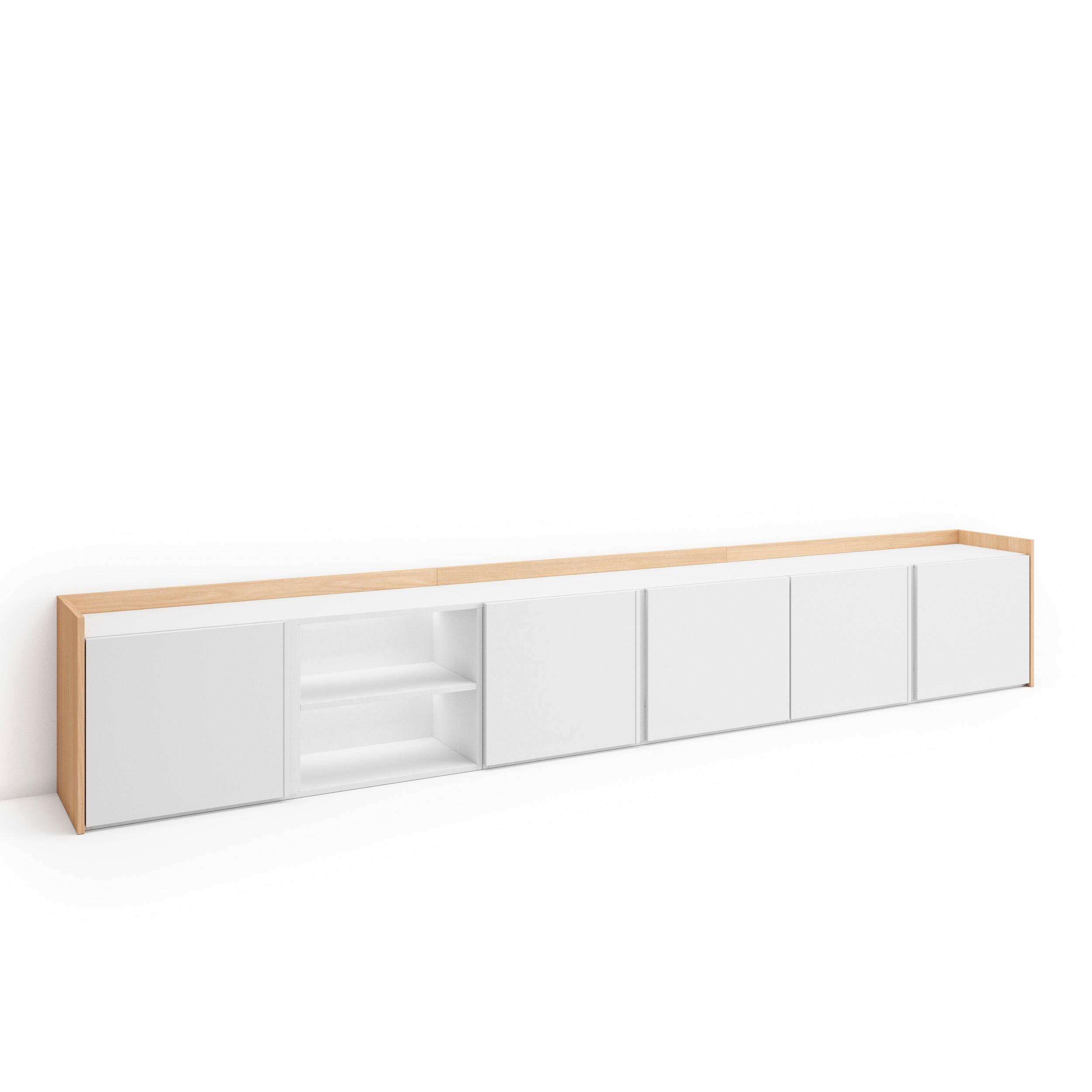 Mueble TV, Televisión, 309x35x50cm, Para TV hasta 80", LED