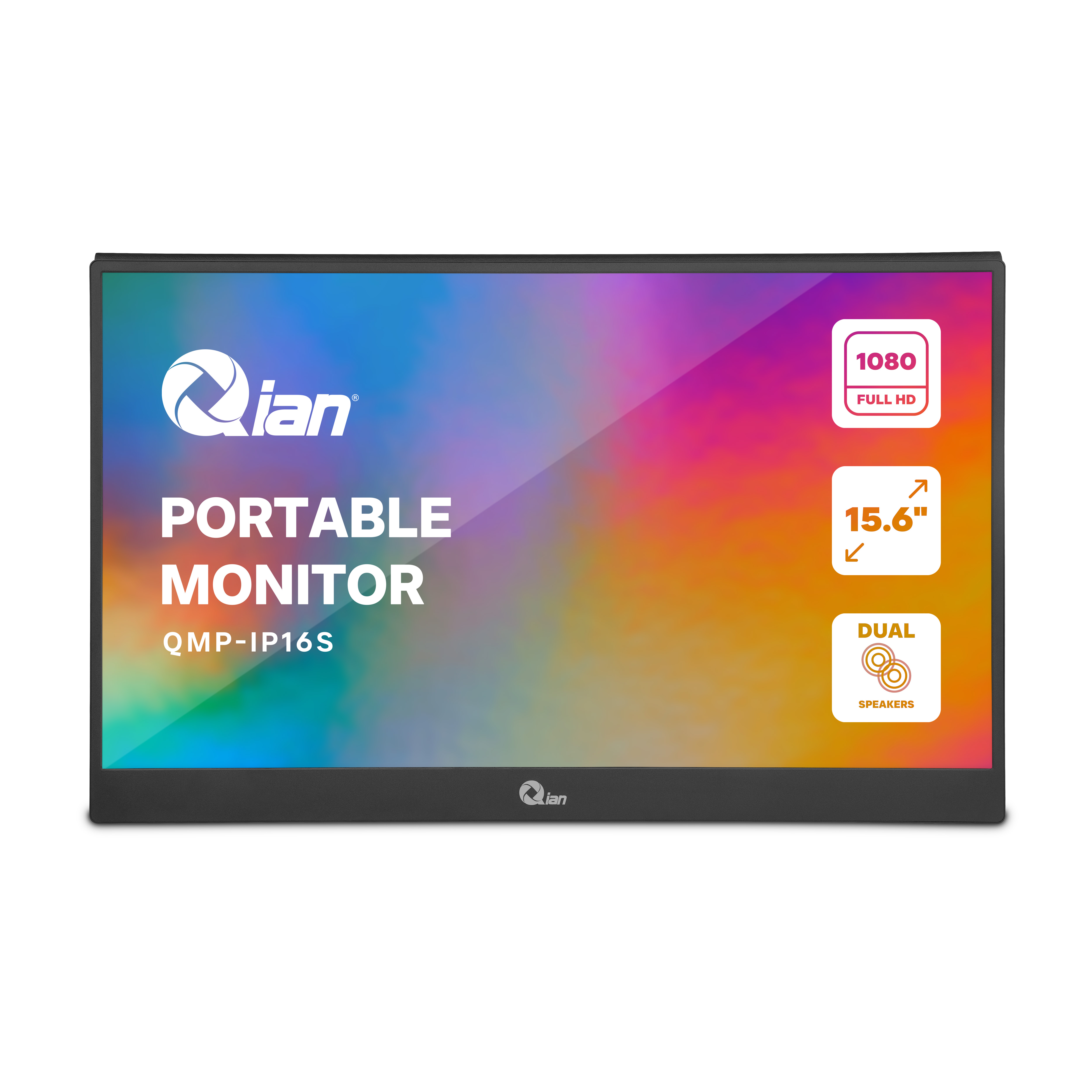 Monitor Portátil Qian 15.6" FHD IPS -1080p FULL HD con Altavoces Duales