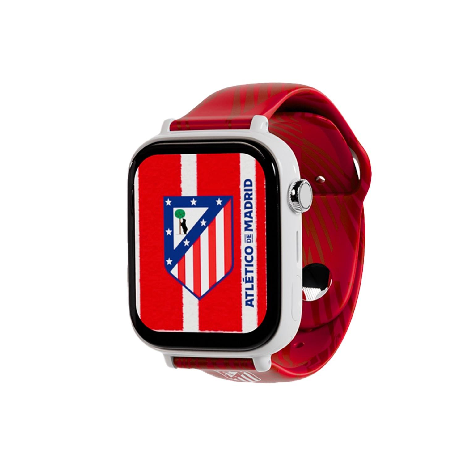 Reloj gps niño SaveFamily Relojes con GPS SaveWatch Plus Blanco Ed. Atletico de Madrid 4G Reloj Inteligente niño Llamada Vídeo Face ID UltraSlim Bluetooth App Store Correa Silicona Roja Save Family relojes inteligentes smartwatch NO INCLUYE SIM