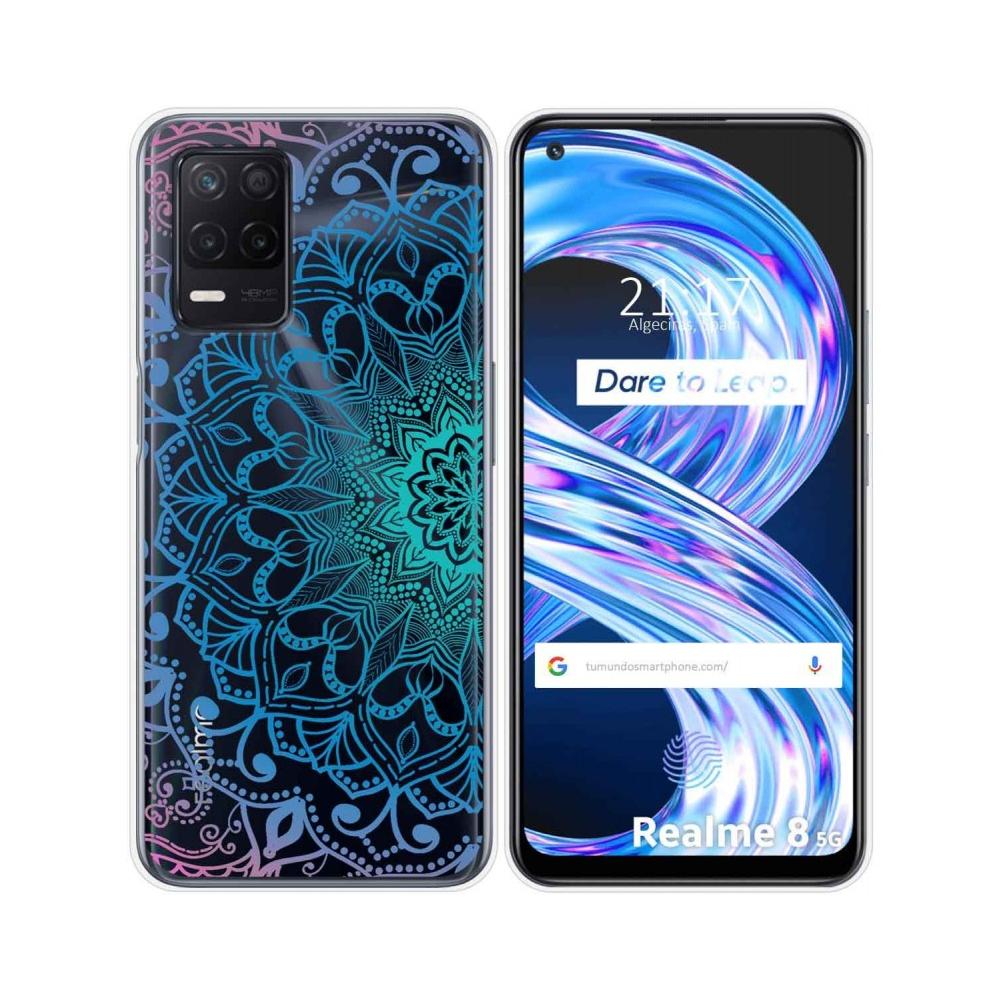 Tumundosmartphone Funda Gel Transparente Personalizada Mandala para Realme 8 5G / Narzo 30 5G