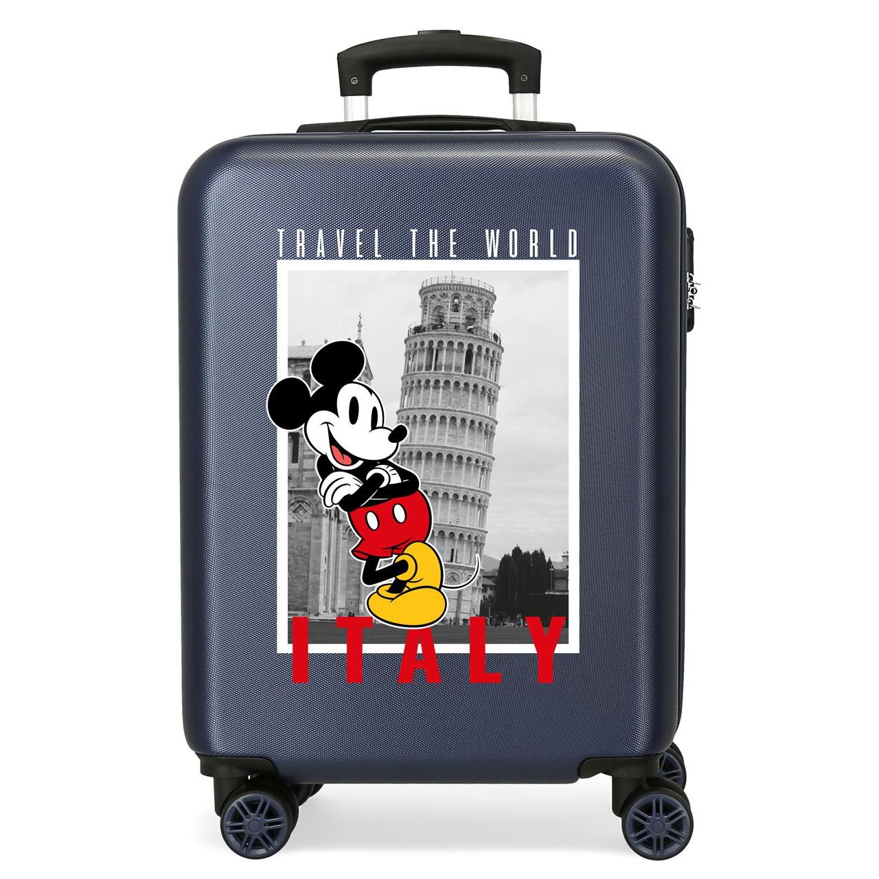 Maleta de cabina Disney Mickey y Minnie Travel The World 55cm