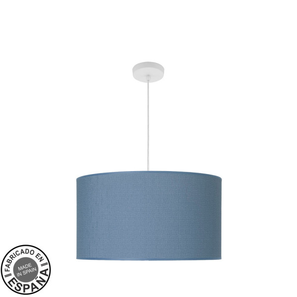 ABRILA  Colgante Azul Modelo Moda De 3 Luces Con Pantalla