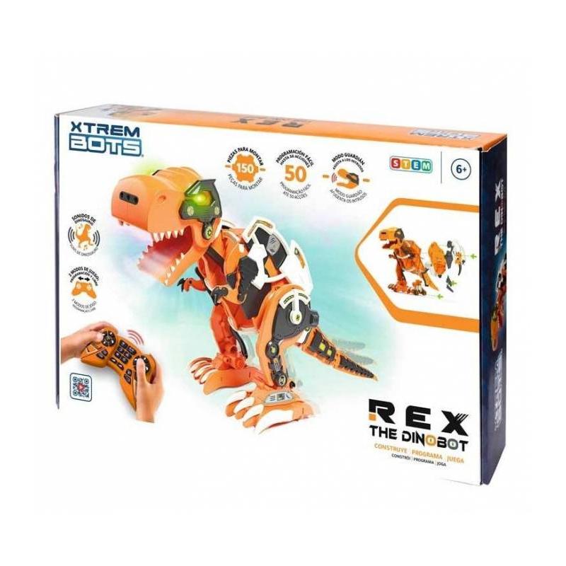 Rex el Dinobot Xtrem Bots - Figura de Dinosaurio con Movimiento Realista y Control Remoto
