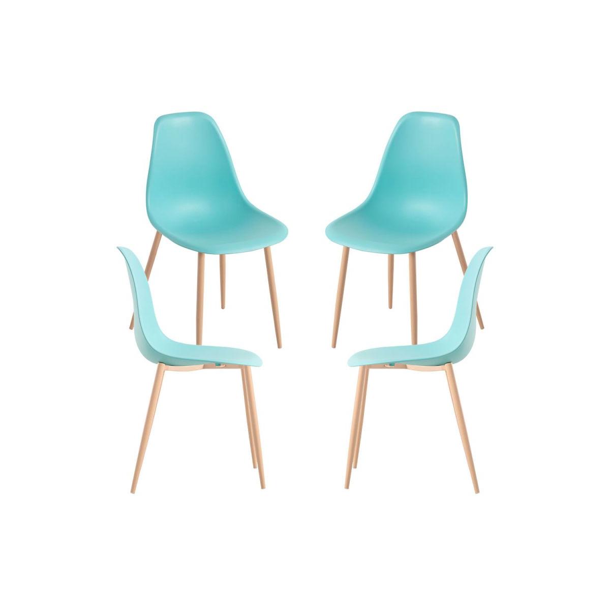 Regalos Miguel - Packs Sillas Comedor - Pack 4 Sillas Mykle - Aguamarina