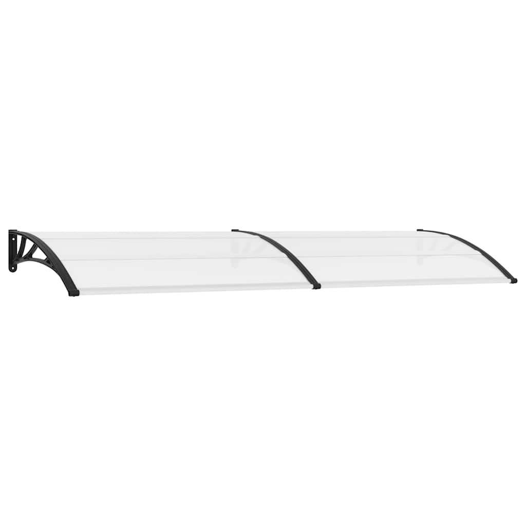 vidaxl marquesina de puerta policarbonato 300x75 cm