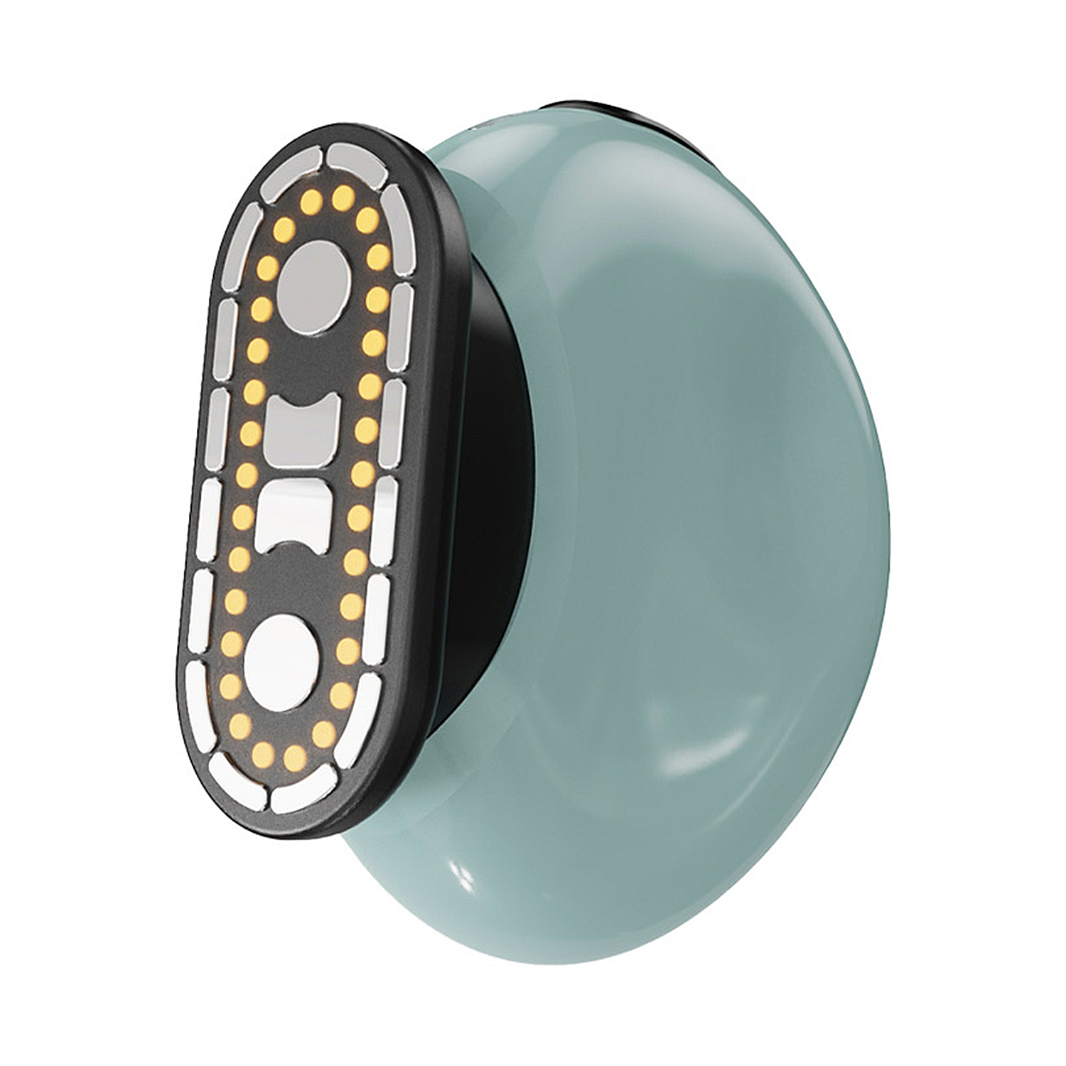 DAM Dispositivo facial JM-115 con microcorrientes, luz LED roja y vibración para mejorar firmeza, contorno y absorción de tratamientos. Batería recargable y 4 modos de uso. 9x4,5x9 cm