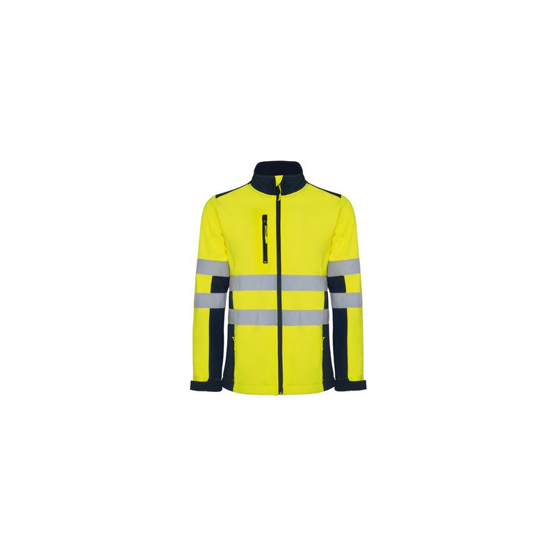 Chaqueta Softshell bicolor de alta visibilidad von cintas reflectantes ANTARES ROLY